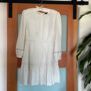 NWOT J. Crew eyelet cotton summer dress